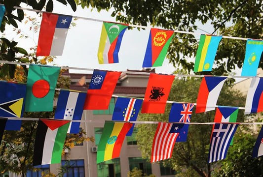 Countries of the World Flag Banner